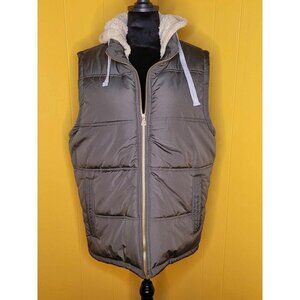 NWT Weatherproof Vintage Sherpa Lined‎ Puffer Vest with Hood